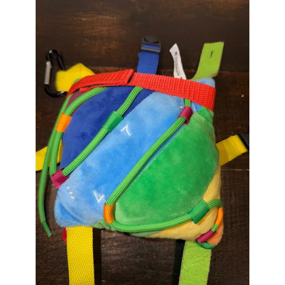 Sensory‎ 4 U Rainbow Buckle Pillow Fine Motor Development Toy Kids Travel Plush
